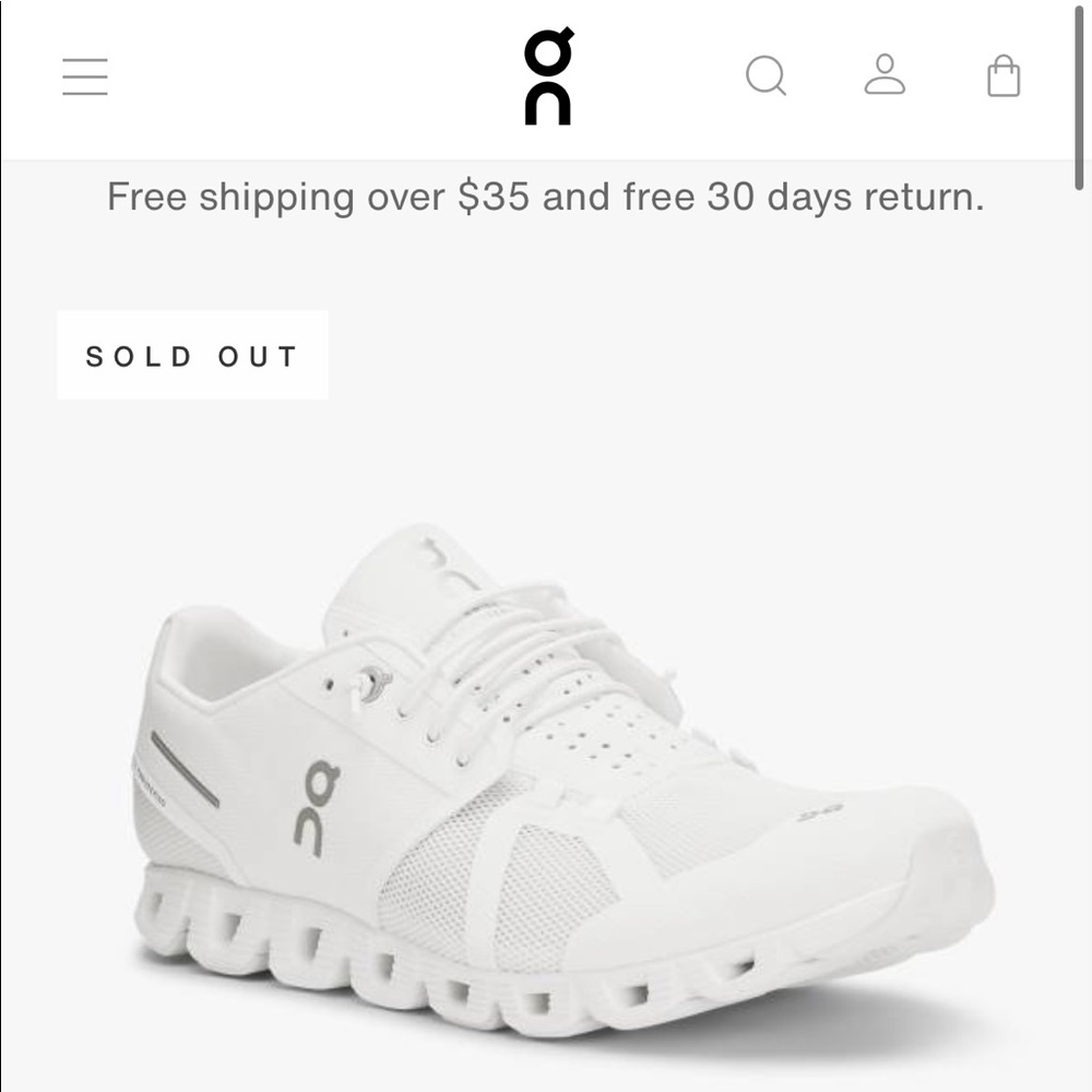 Women's On Running Cloud - All White